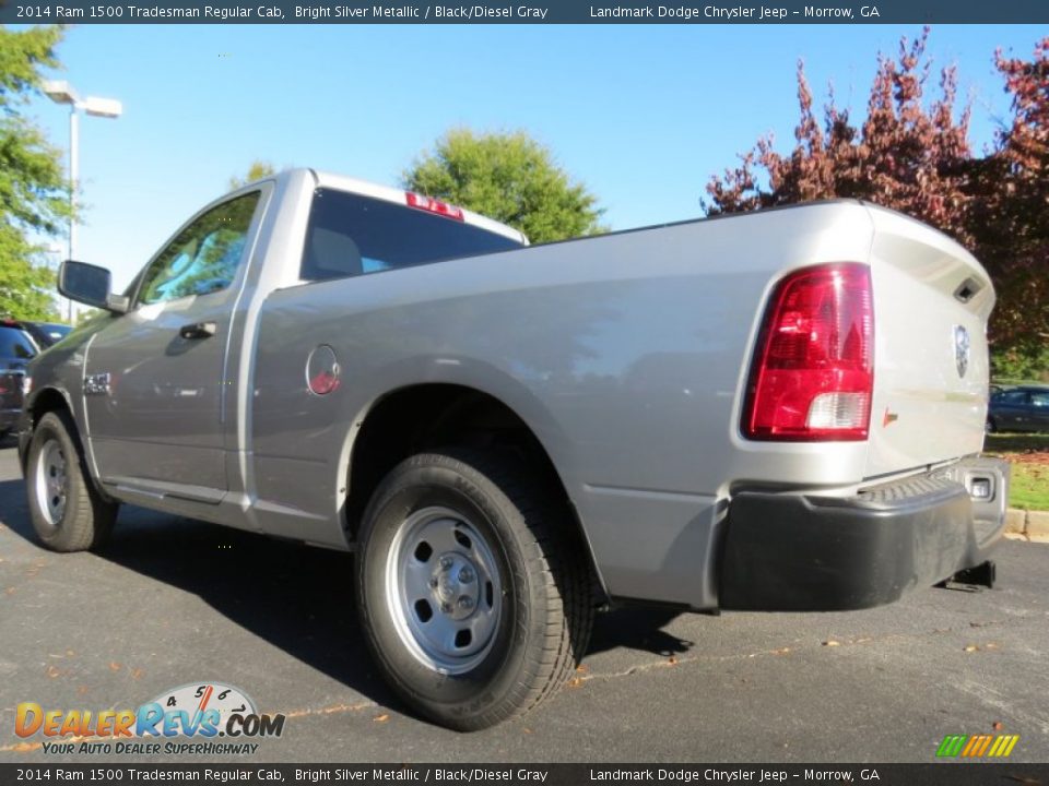 2014 Ram 1500 Tradesman Regular Cab Bright Silver Metallic / Black/Diesel Gray Photo #2