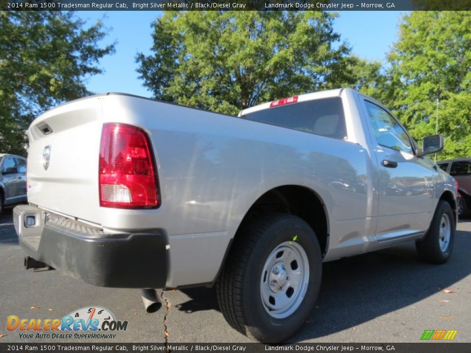 2014 Ram 1500 Tradesman Regular Cab Bright Silver Metallic / Black/Diesel Gray Photo #3