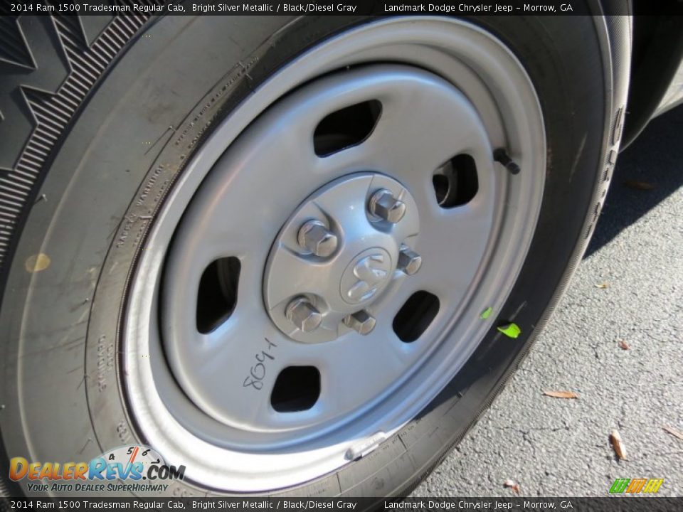 2014 Ram 1500 Tradesman Regular Cab Bright Silver Metallic / Black/Diesel Gray Photo #5