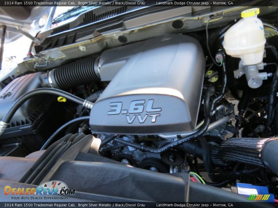 2014 Ram 1500 Tradesman Regular Cab Bright Silver Metallic / Black/Diesel Gray Photo #9