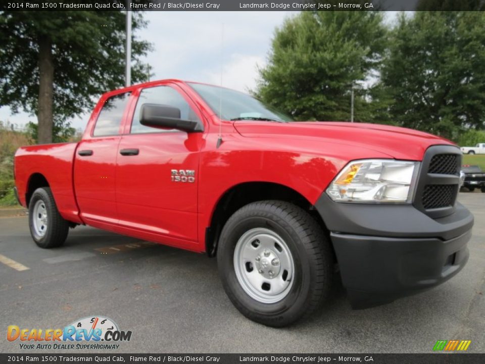 Front 3/4 View of 2014 Ram 1500 Tradesman Quad Cab Photo #4
