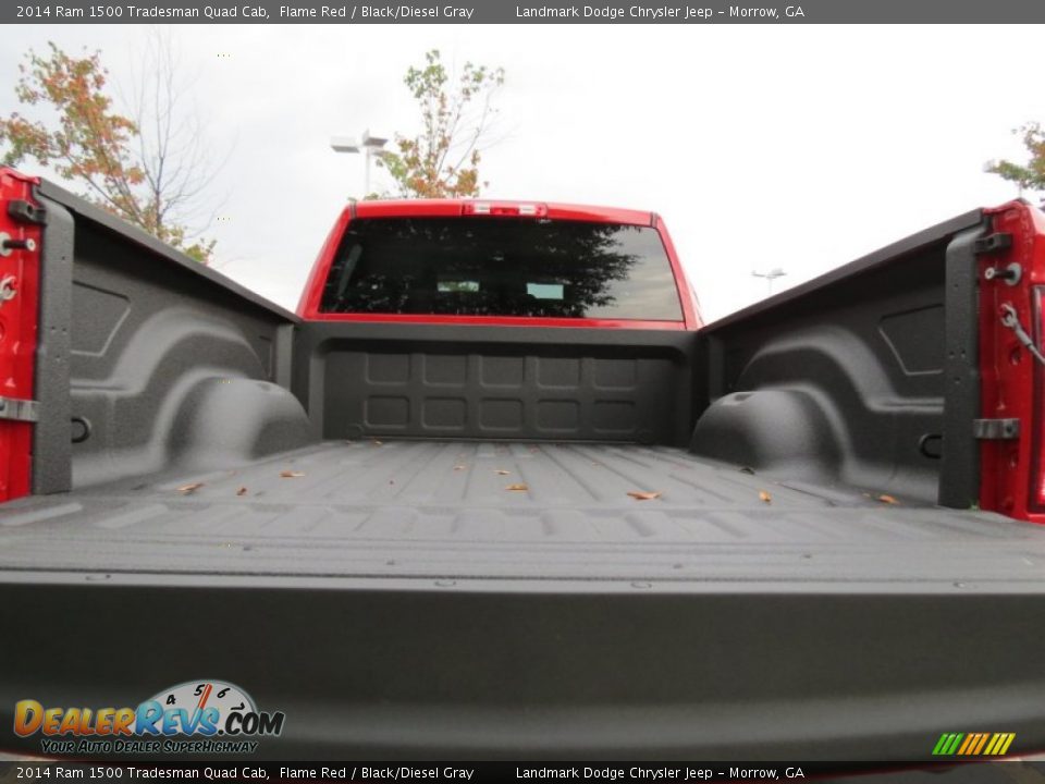 2014 Ram 1500 Tradesman Quad Cab Flame Red / Black/Diesel Gray Photo #9