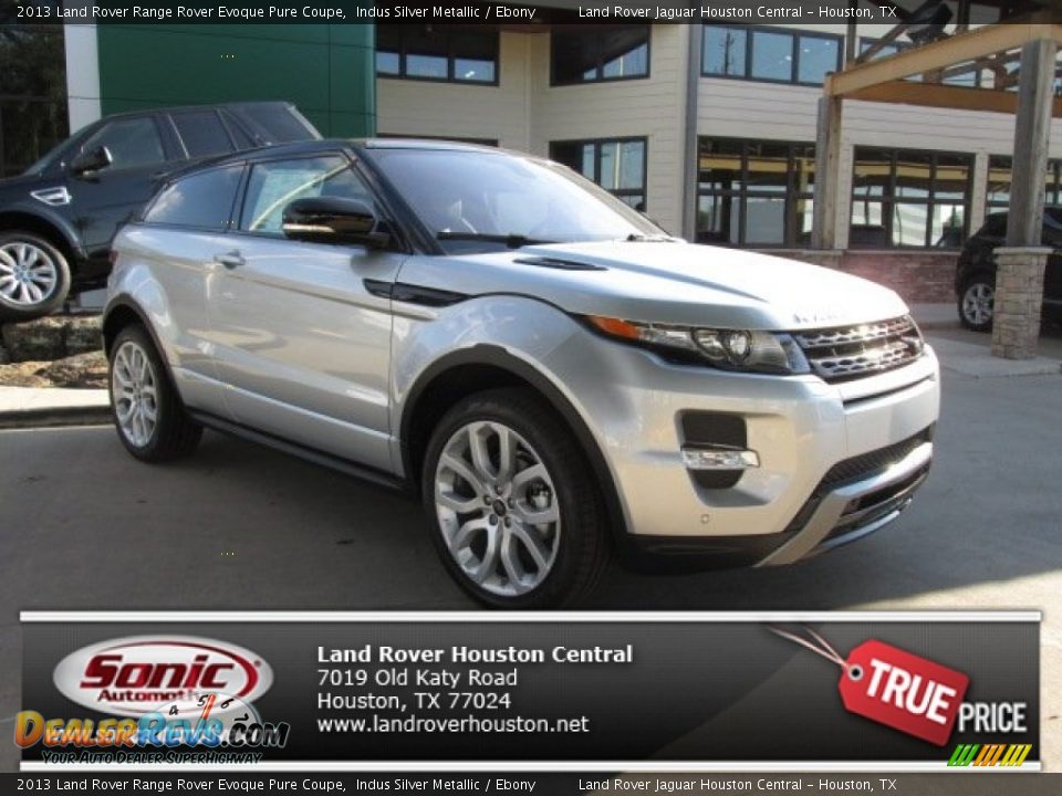 2013 Land Rover Range Rover Evoque Pure Coupe Indus Silver Metallic / Ebony Photo #1