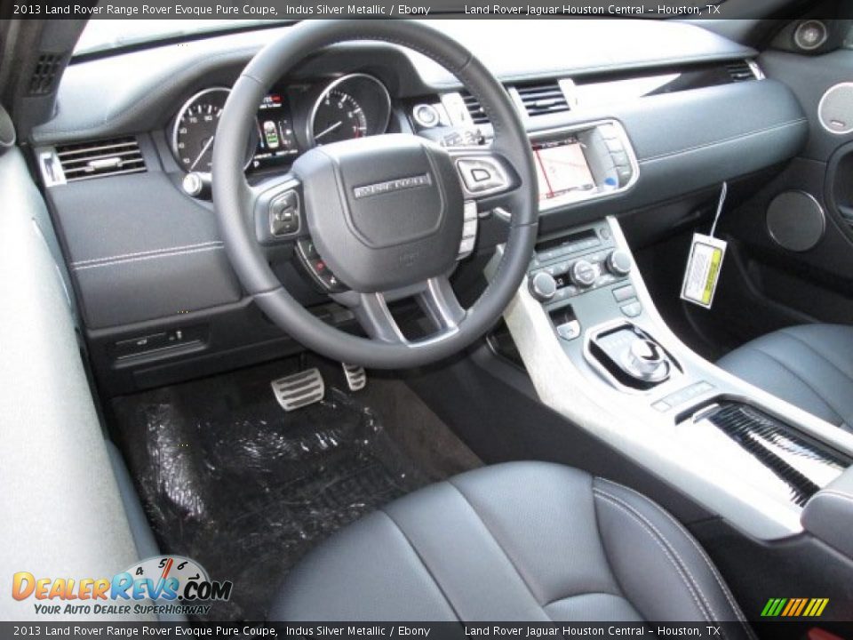 Ebony Interior - 2013 Land Rover Range Rover Evoque Pure Coupe Photo #3