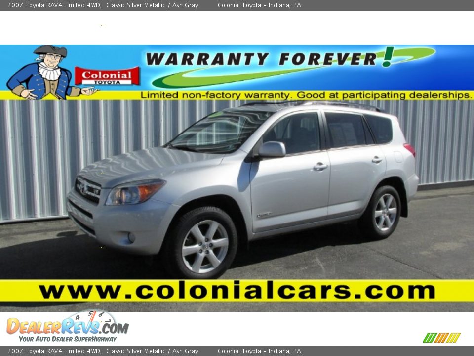 2007 Toyota RAV4 Limited 4WD Classic Silver Metallic / Ash Gray Photo #1