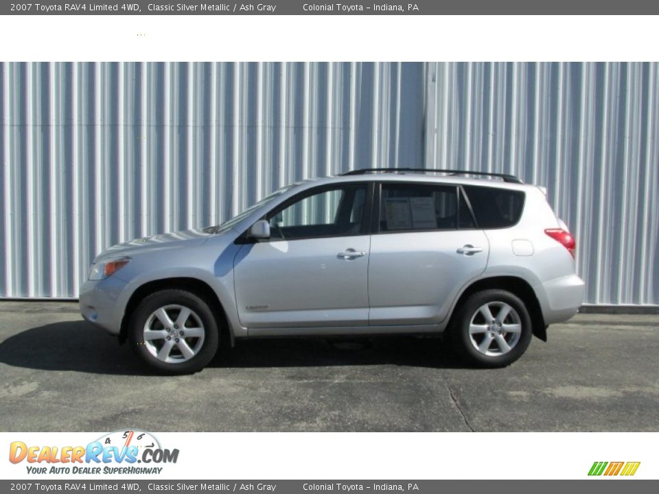 2007 Toyota RAV4 Limited 4WD Classic Silver Metallic / Ash Gray Photo #2