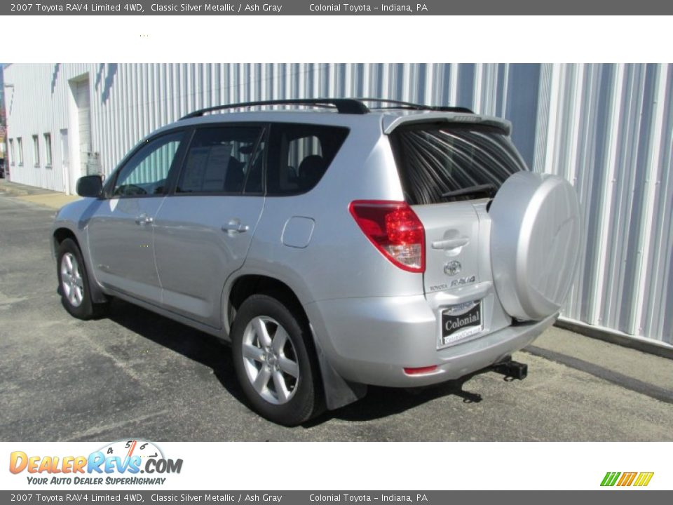 2007 Toyota RAV4 Limited 4WD Classic Silver Metallic / Ash Gray Photo #4