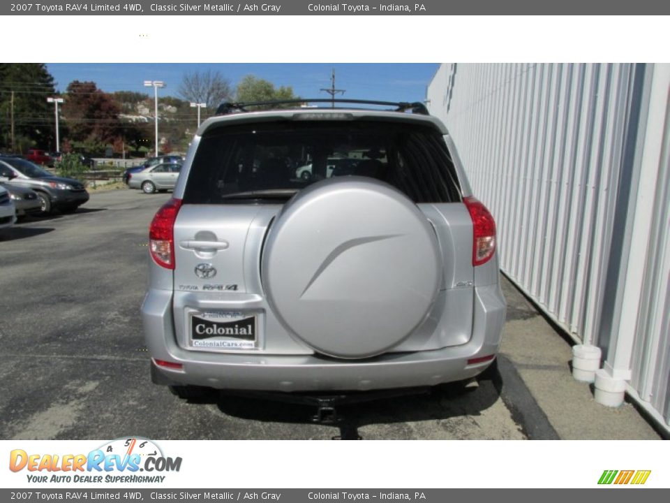 2007 Toyota RAV4 Limited 4WD Classic Silver Metallic / Ash Gray Photo #5