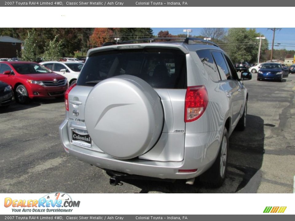 2007 Toyota RAV4 Limited 4WD Classic Silver Metallic / Ash Gray Photo #6