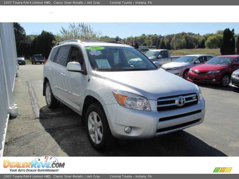 2007 Toyota RAV4 Limited 4WD Classic Silver Metallic / Ash Gray Photo #7