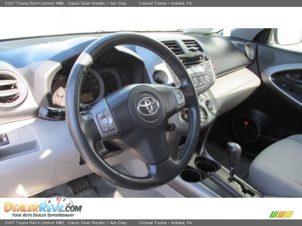 2007 Toyota RAV4 Limited 4WD Classic Silver Metallic / Ash Gray Photo #14