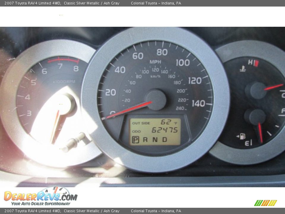 2007 Toyota RAV4 Limited 4WD Classic Silver Metallic / Ash Gray Photo #19