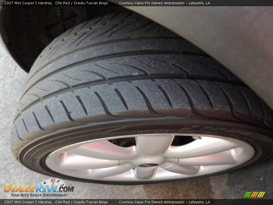 2007 Mini Cooper S Hardtop Chili Red / Gravity Tuscan Beige Photo #24