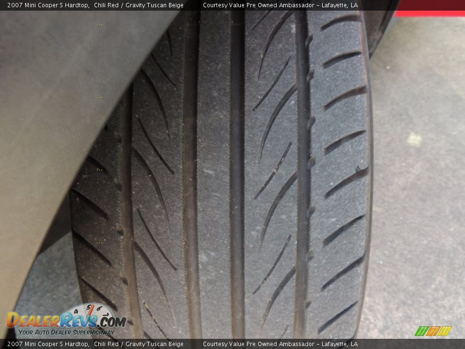 2007 Mini Cooper S Hardtop Chili Red / Gravity Tuscan Beige Photo #25