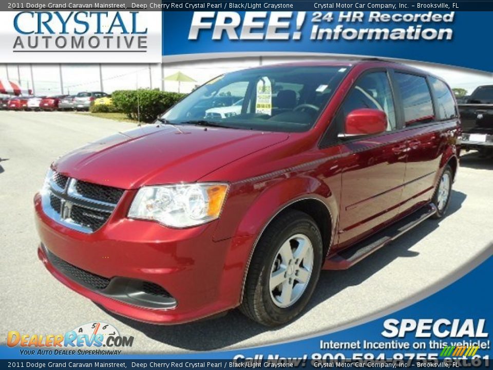 2011 Dodge Grand Caravan Mainstreet Deep Cherry Red Crystal Pearl / Black/Light Graystone Photo #1