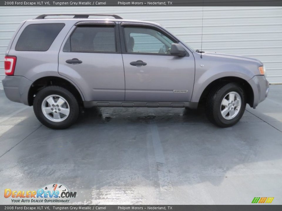 2008 Ford Escape XLT V6 Tungsten Grey Metallic / Camel Photo #3