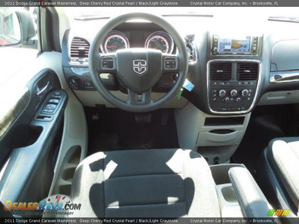 2011 Dodge Grand Caravan Mainstreet Deep Cherry Red Crystal Pearl / Black/Light Graystone Photo #7