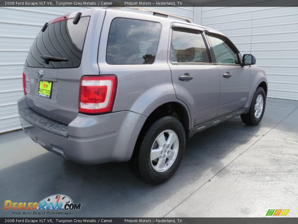 2008 Ford Escape XLT V6 Tungsten Grey Metallic / Camel Photo #5
