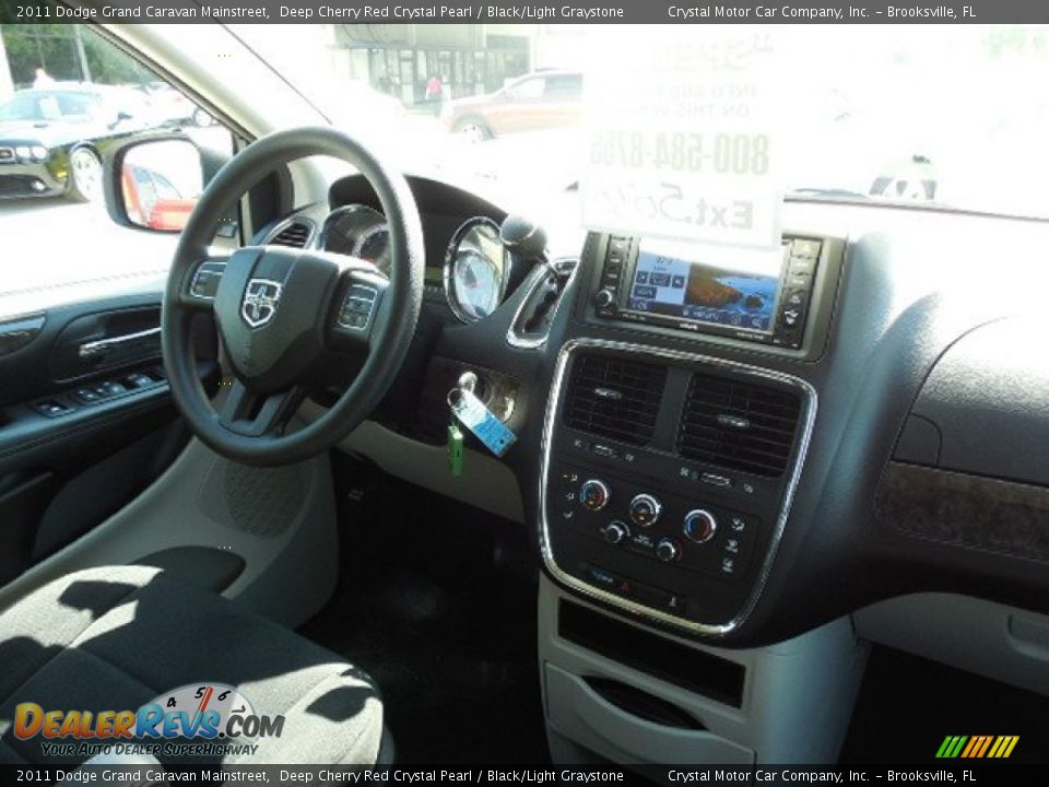 2011 Dodge Grand Caravan Mainstreet Deep Cherry Red Crystal Pearl / Black/Light Graystone Photo #13
