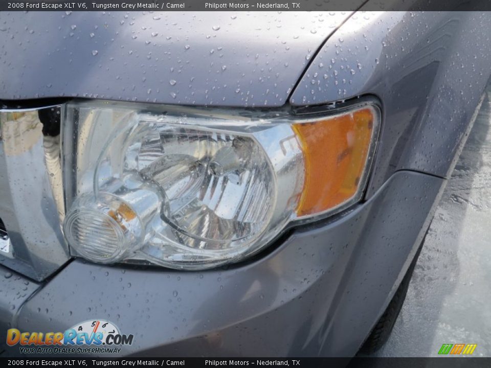 2008 Ford Escape XLT V6 Tungsten Grey Metallic / Camel Photo #10