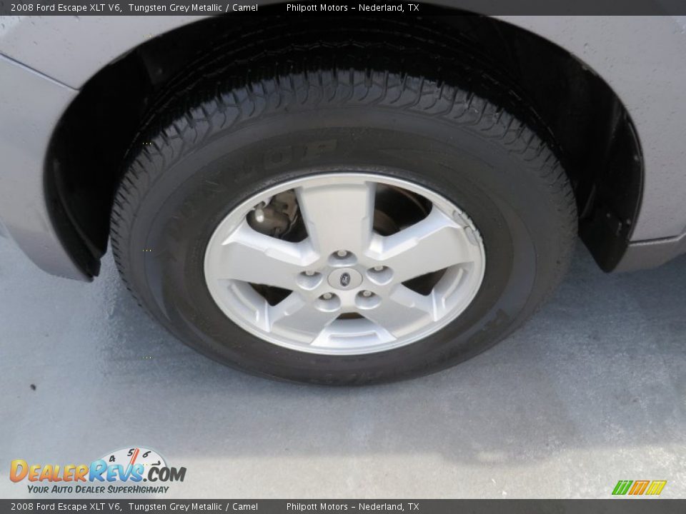 2008 Ford Escape XLT V6 Tungsten Grey Metallic / Camel Photo #14