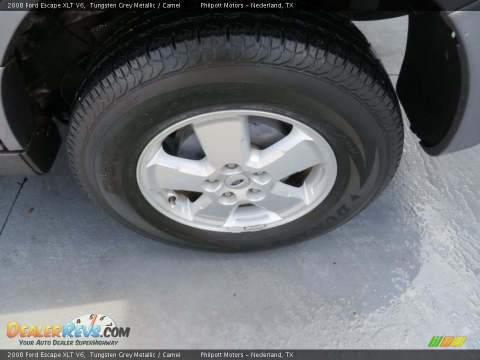 2008 Ford Escape XLT V6 Tungsten Grey Metallic / Camel Photo #15