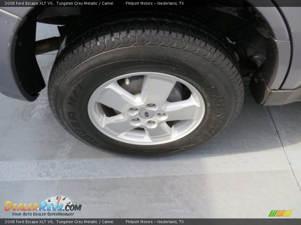 2008 Ford Escape XLT V6 Tungsten Grey Metallic / Camel Photo #16