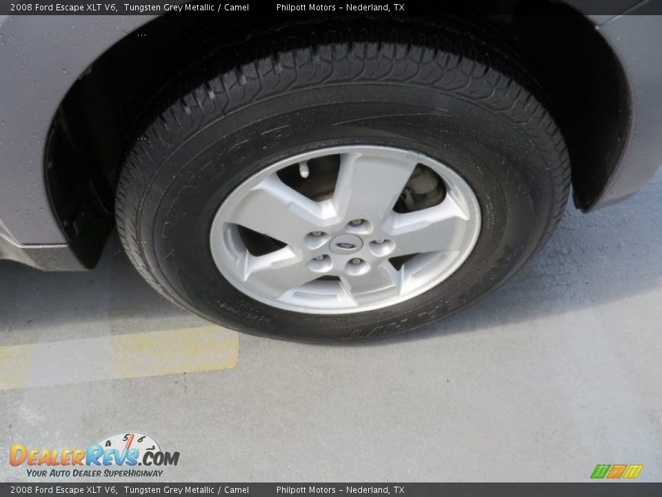 2008 Ford Escape XLT V6 Tungsten Grey Metallic / Camel Photo #17