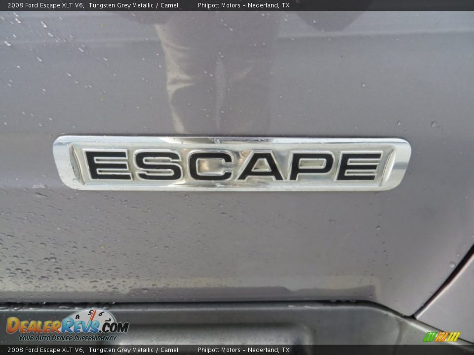 2008 Ford Escape XLT V6 Tungsten Grey Metallic / Camel Photo #19
