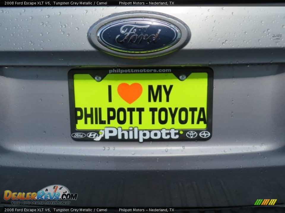 2008 Ford Escape XLT V6 Tungsten Grey Metallic / Camel Photo #21