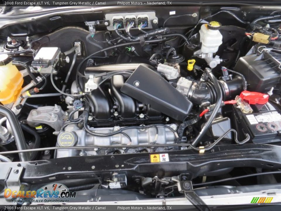 2008 Ford Escape XLT V6 Tungsten Grey Metallic / Camel Photo #22