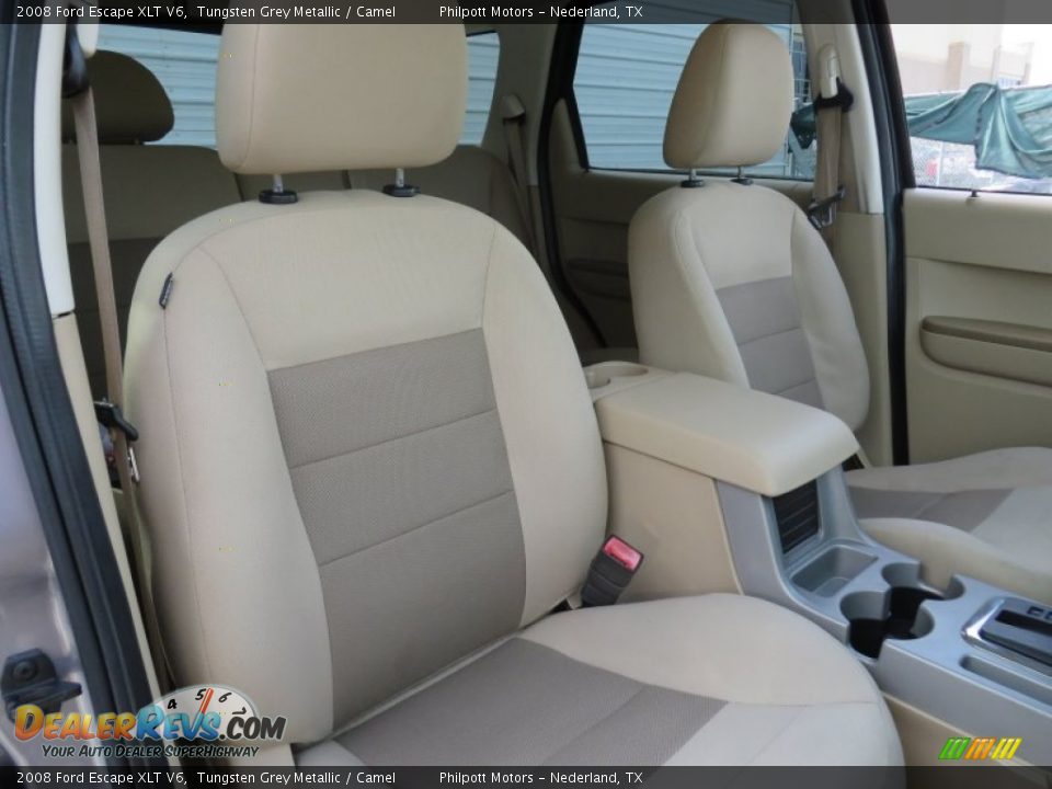2008 Ford Escape XLT V6 Tungsten Grey Metallic / Camel Photo #25
