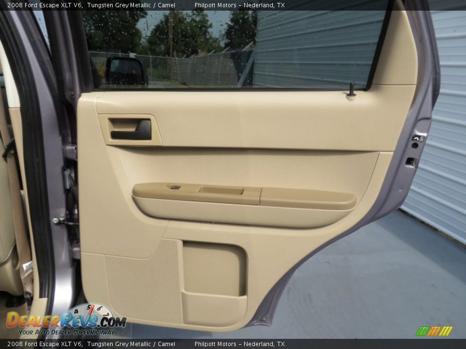2008 Ford Escape XLT V6 Tungsten Grey Metallic / Camel Photo #26