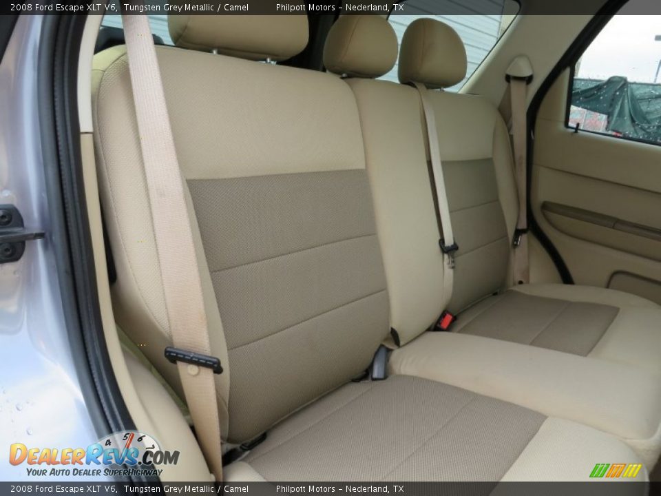 2008 Ford Escape XLT V6 Tungsten Grey Metallic / Camel Photo #28