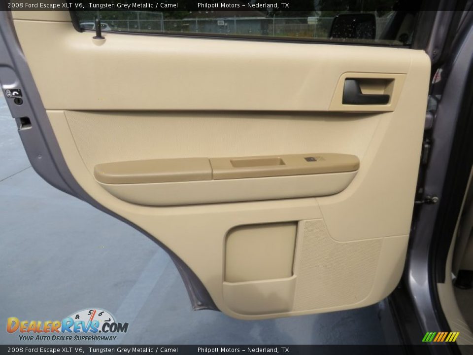 2008 Ford Escape XLT V6 Tungsten Grey Metallic / Camel Photo #30