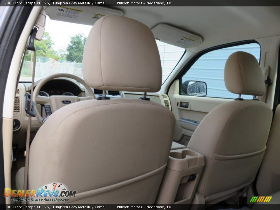 2008 Ford Escape XLT V6 Tungsten Grey Metallic / Camel Photo #31