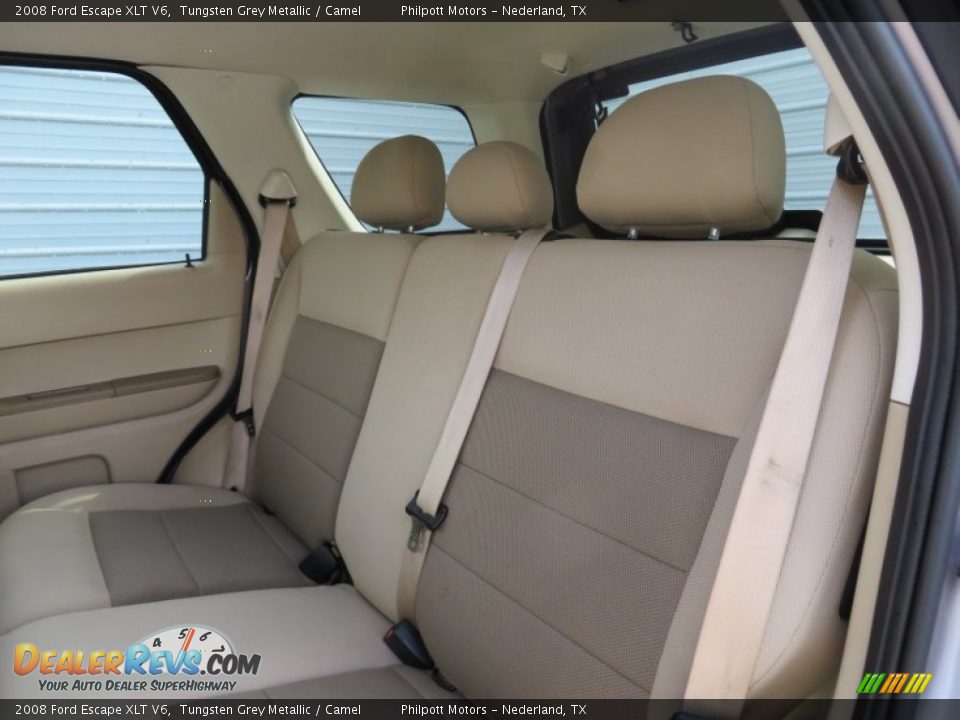 2008 Ford Escape XLT V6 Tungsten Grey Metallic / Camel Photo #32