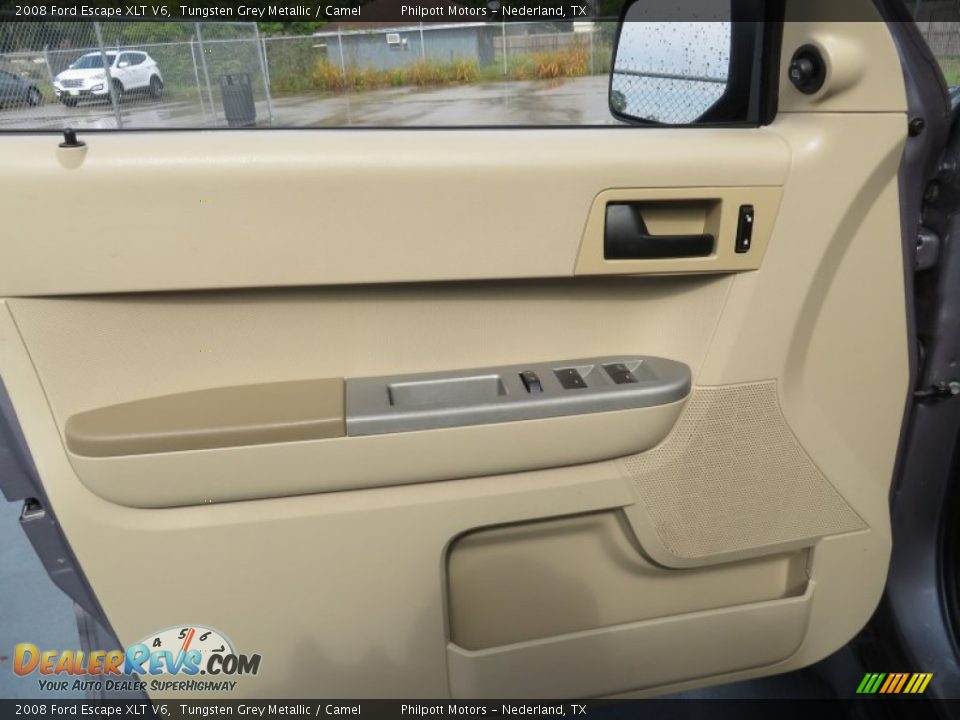 2008 Ford Escape XLT V6 Tungsten Grey Metallic / Camel Photo #33