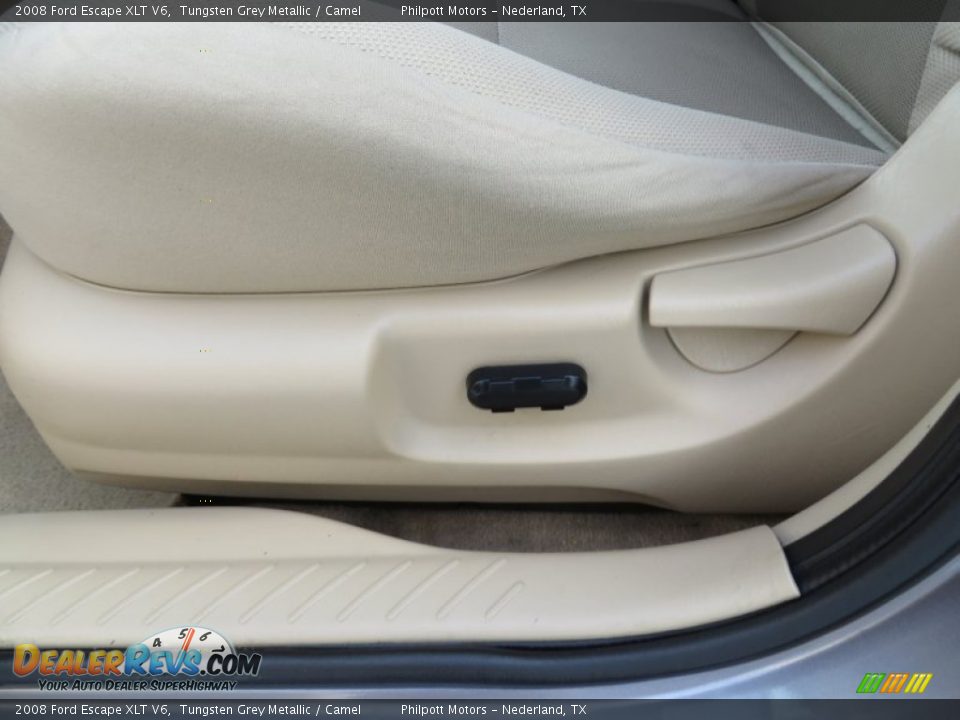 2008 Ford Escape XLT V6 Tungsten Grey Metallic / Camel Photo #36