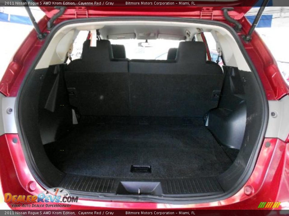 2011 Nissan Rogue S AWD Krom Edition Cayenne Red / Gray Photo #6