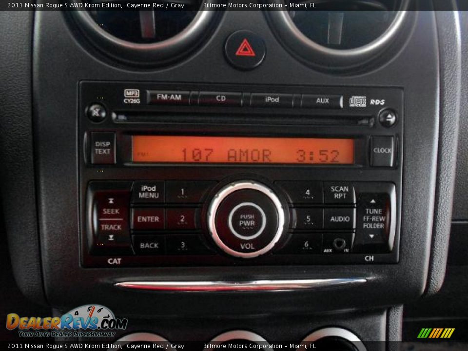 2011 Nissan Rogue S AWD Krom Edition Cayenne Red / Gray Photo #15