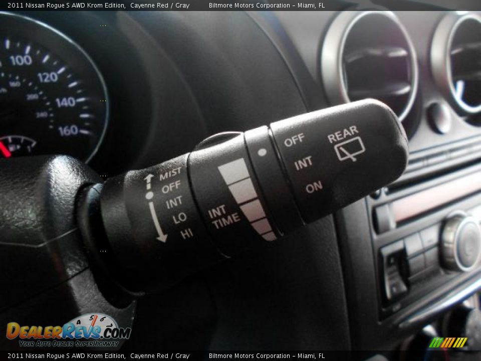 2011 Nissan Rogue S AWD Krom Edition Cayenne Red / Gray Photo #21
