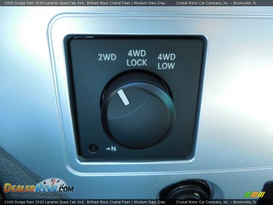 2008 Dodge Ram 1500 Laramie Quad Cab 4x4 Brilliant Black Crystal Pearl / Medium Slate Gray Photo #21