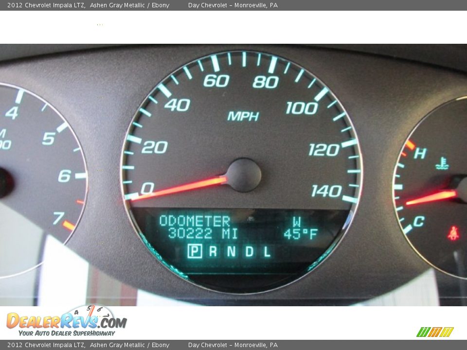 2012 Chevrolet Impala LTZ Ashen Gray Metallic / Ebony Photo #20