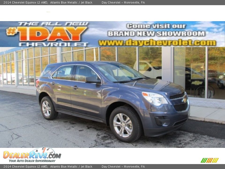 2014 Chevrolet Equinox LS AWD Atlantis Blue Metallic / Jet Black Photo #1
