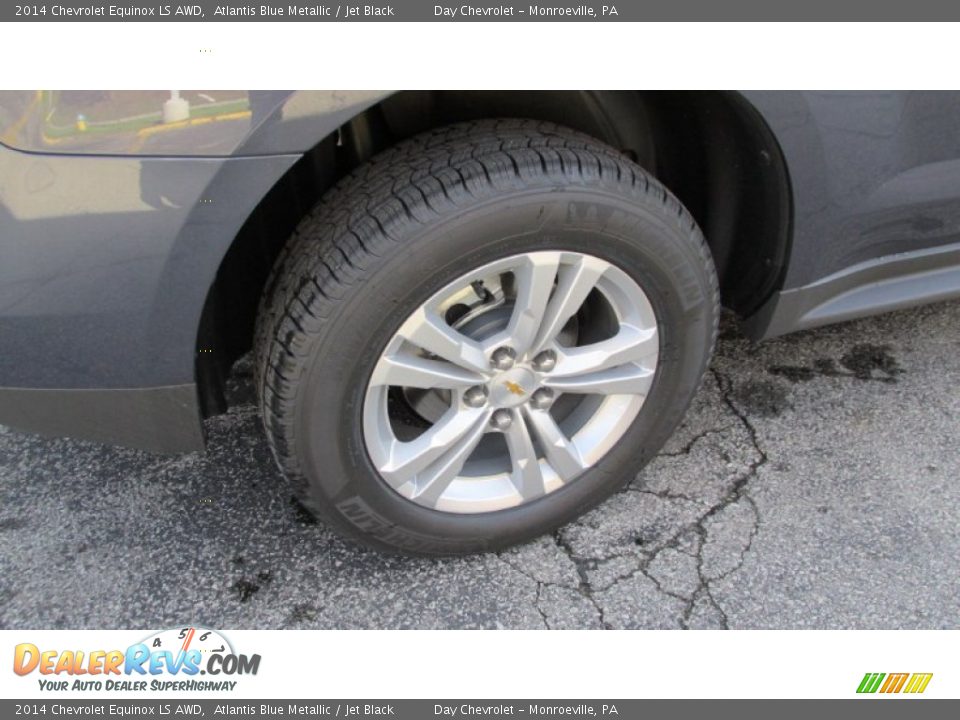 2014 Chevrolet Equinox LS AWD Atlantis Blue Metallic / Jet Black Photo #3