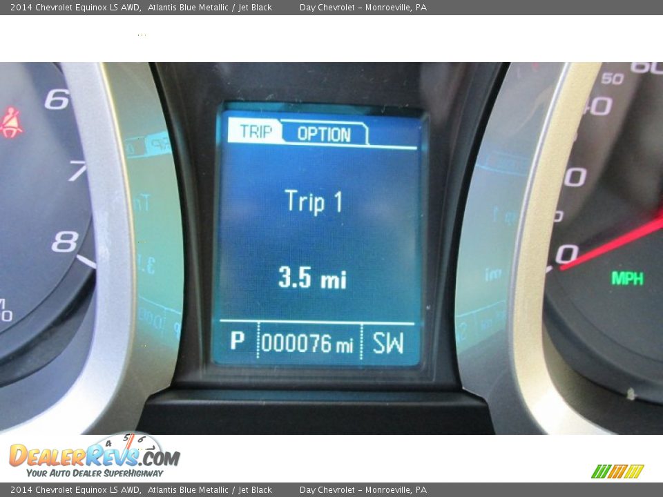 2014 Chevrolet Equinox LS AWD Atlantis Blue Metallic / Jet Black Photo #20