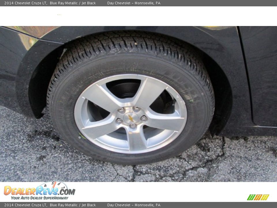 2014 Chevrolet Cruze LT Blue Ray Metallic / Jet Black Photo #3