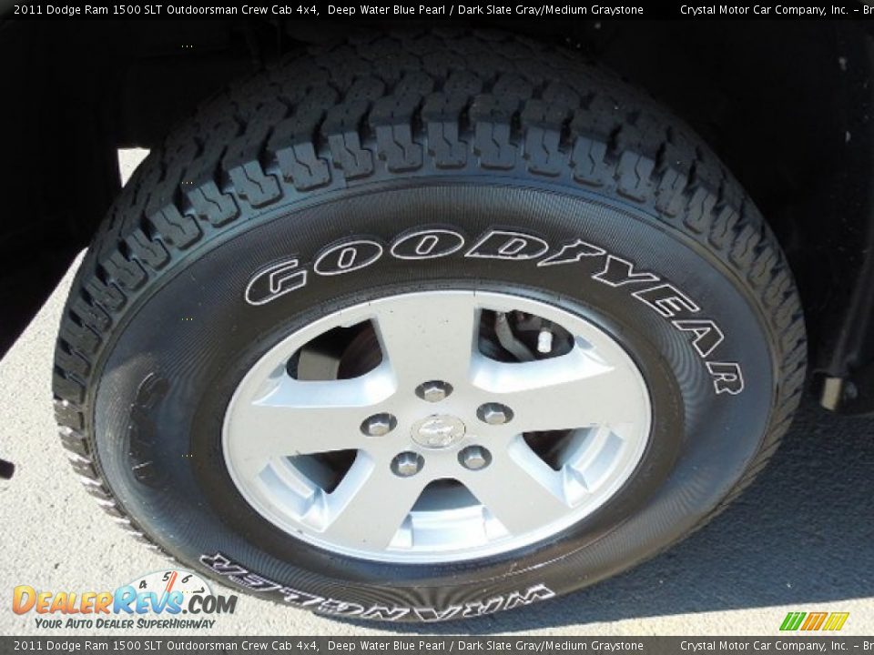 2011 Dodge Ram 1500 SLT Outdoorsman Crew Cab 4x4 Deep Water Blue Pearl / Dark Slate Gray/Medium Graystone Photo #14