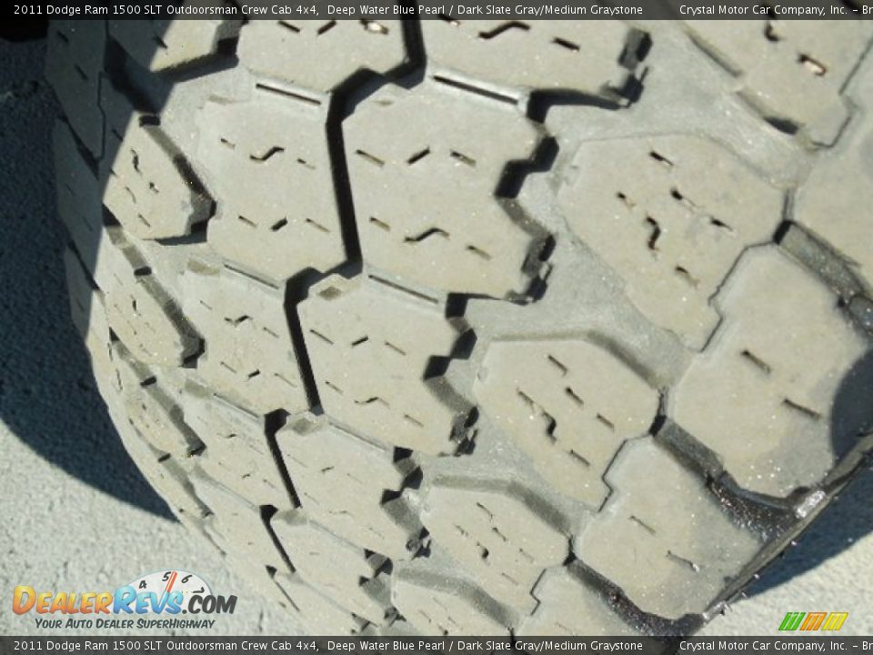 2011 Dodge Ram 1500 SLT Outdoorsman Crew Cab 4x4 Deep Water Blue Pearl / Dark Slate Gray/Medium Graystone Photo #15